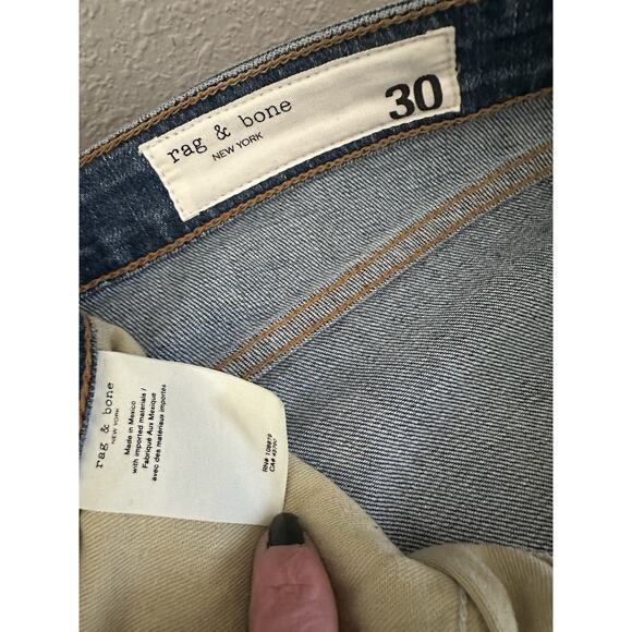 Rag & Bone Dre Low-Rise Slim Boyfriend Ankle Jeans Size 30 - Picture 9 of 10